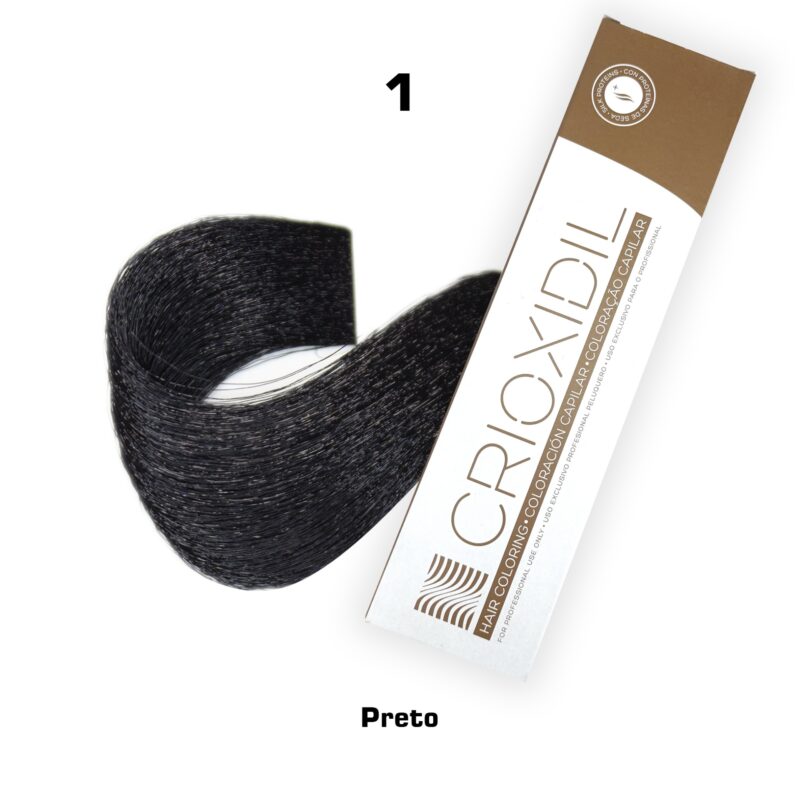 Профессиональный краситель Crioxidil SILK COLOR 1 черный 100 мл.