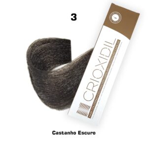 Профессиональный краситель Crioxidil SILK COLOR 3 темно - коричневый 100 мл.