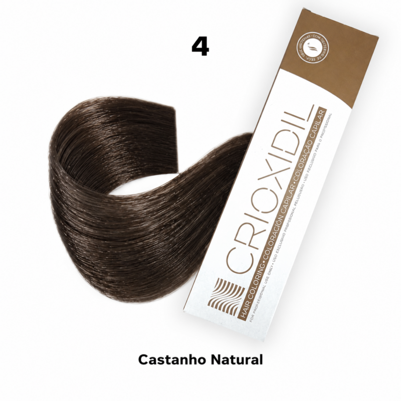 Профессиональный краситель Crioxidil SILK COLOR 4 коричневый натуральный 100 мл.